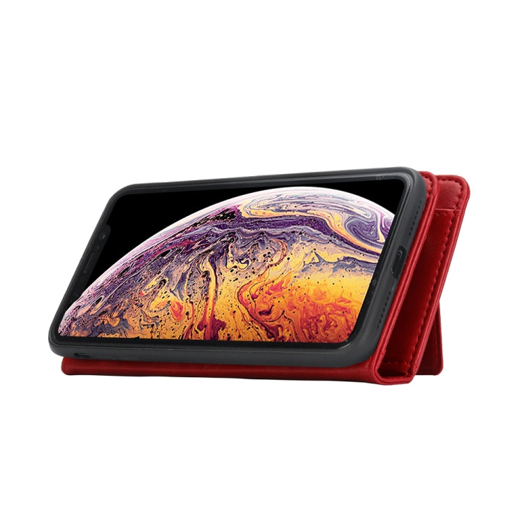 For iPhone XS Max Horizontal Flip Leather Case with Card Slots & Arc Holder & Wallet & Photo Frame