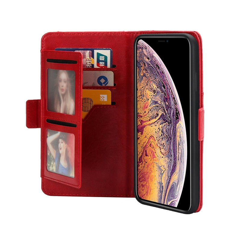 For iPhone XS Max Horizontal Flip Leather Case with Card Slots & Arc Holder & Wallet & Photo Frame