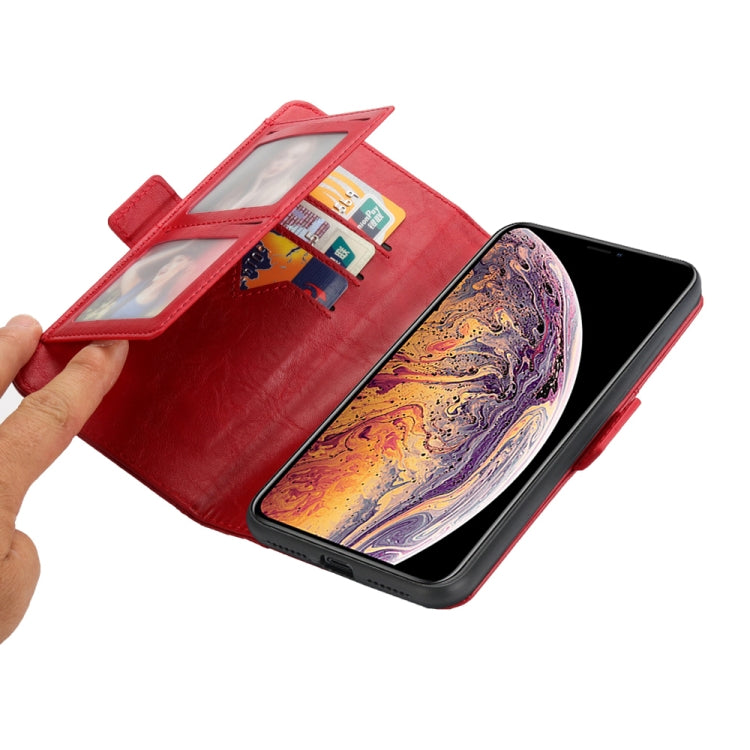 For iPhone XS Max Horizontal Flip Leather Case with Card Slots & Arc Holder & Wallet & Photo Frame