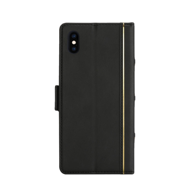 For iPhone XS Max Bible Style Business Horizontal Flip Leather Case with Card Slots & Photo Frame & Holder & Wallet