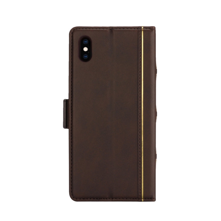 For iPhone XS Max Bible Style Business Horizontal Flip Leather Case with Card Slots & Photo Frame & Holder & Wallet