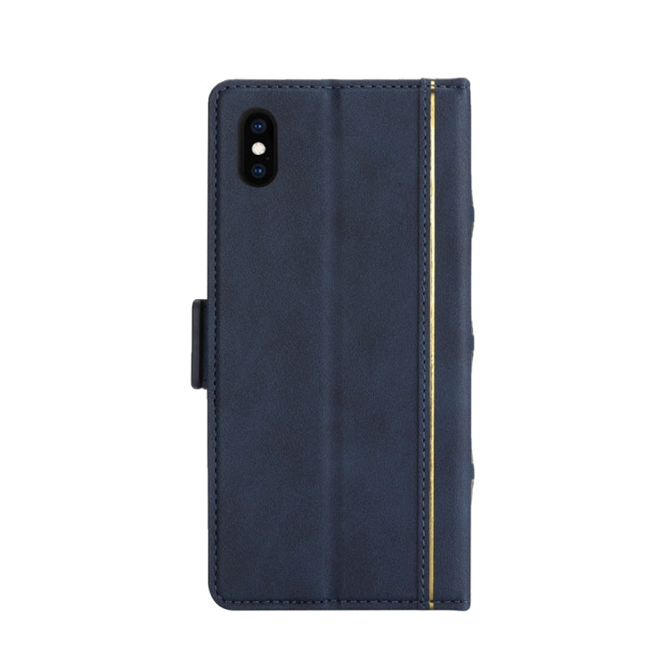 For iPhone XS Max Bible Style Business Horizontal Flip Leather Case with Card Slots & Photo Frame & Holder & Wallet