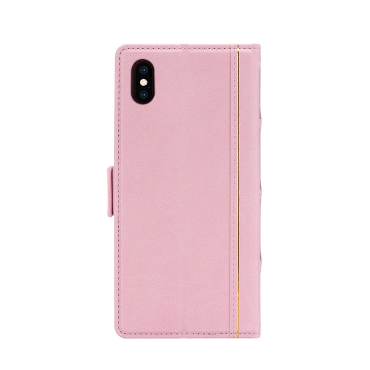 For iPhone XS Max Bible Style Business Horizontal Flip Leather Case with Card Slots & Photo Frame & Holder & Wallet