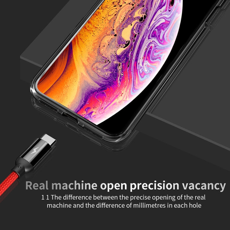 For iPhone XS Max Anti-slip Leather + TPU Protective Case