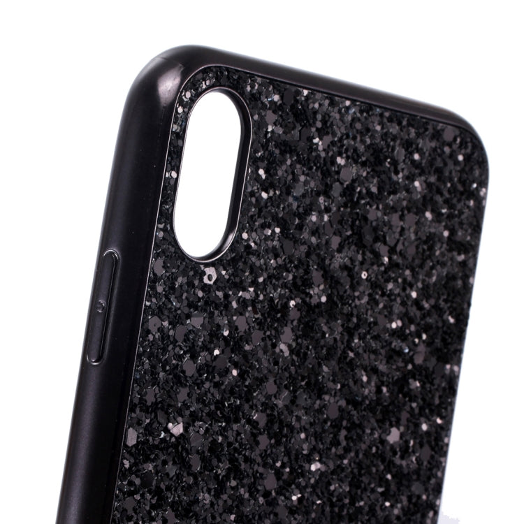 For iPhone XS Max Glitter Powder TPU Case