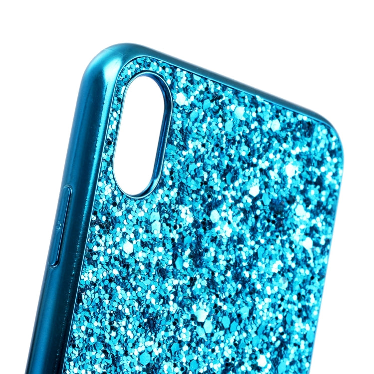 For iPhone XS Max Glitter Powder TPU Case