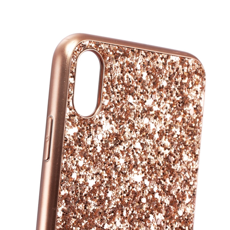 For iPhone XS Max Glitter Powder TPU Case