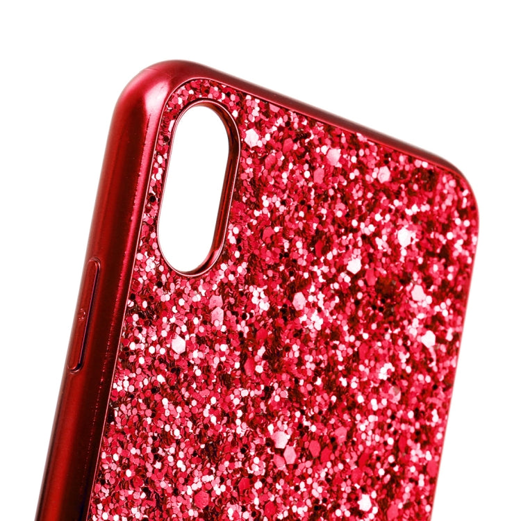 For iPhone XS Max Glitter Powder TPU Case