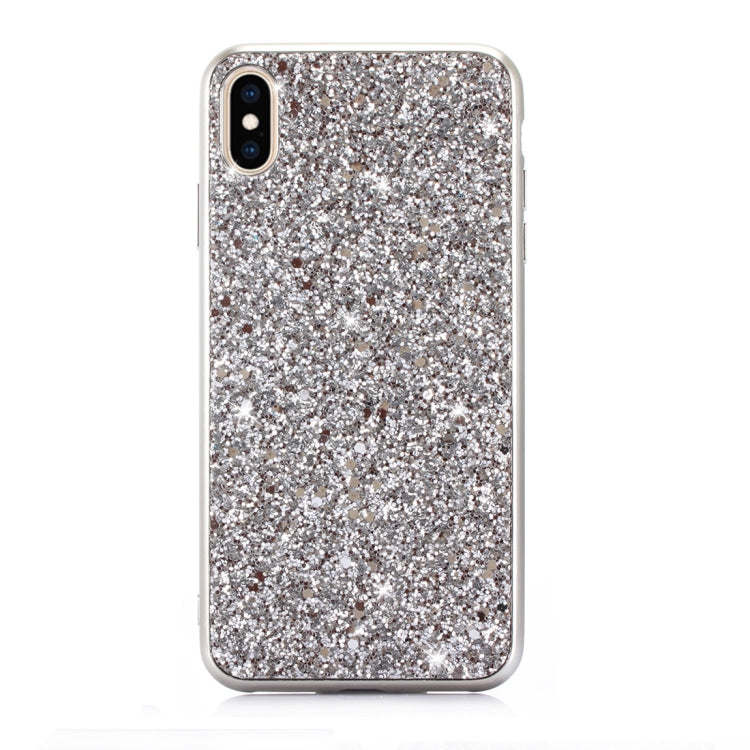 For iPhone XS Max Glitter Powder TPU Case