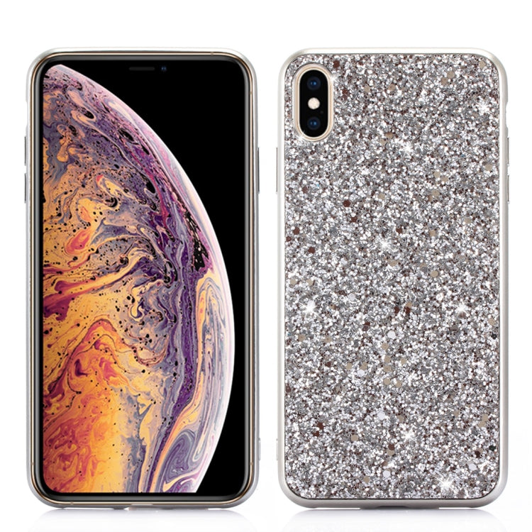 For iPhone XS Max Glitter Powder TPU Case