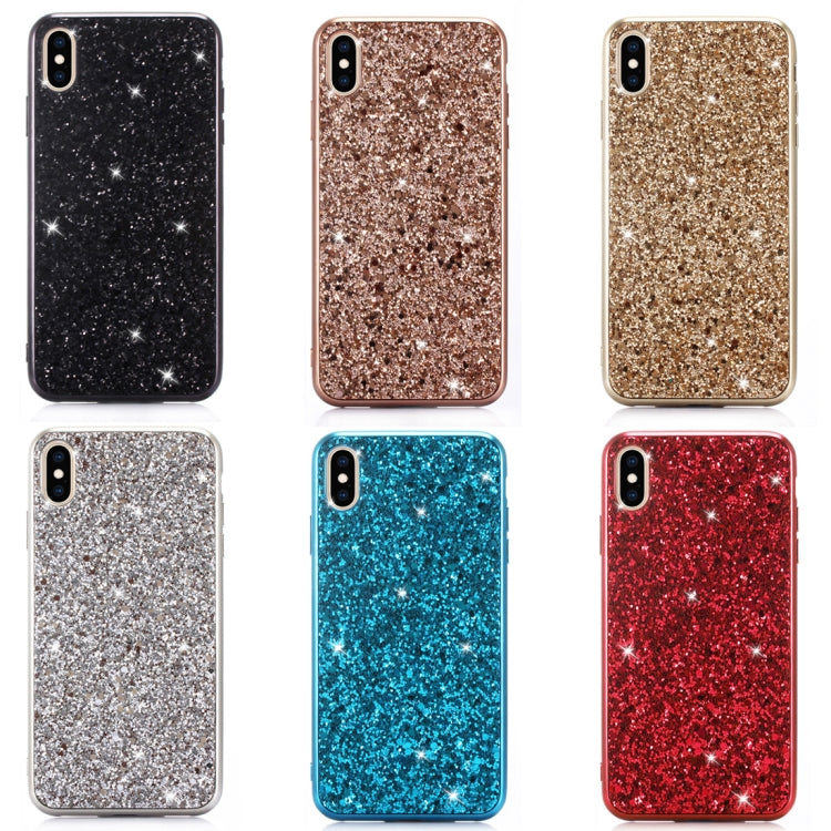 For iPhone XS Max Glitter Powder TPU Case