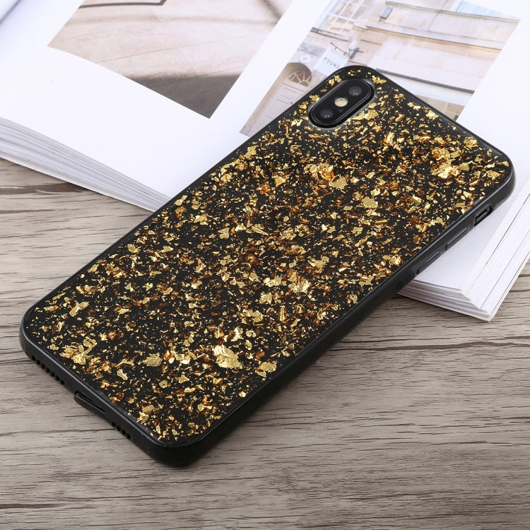 For iPhone XS Max Glittery Powder Shockproof Soft TPU Case