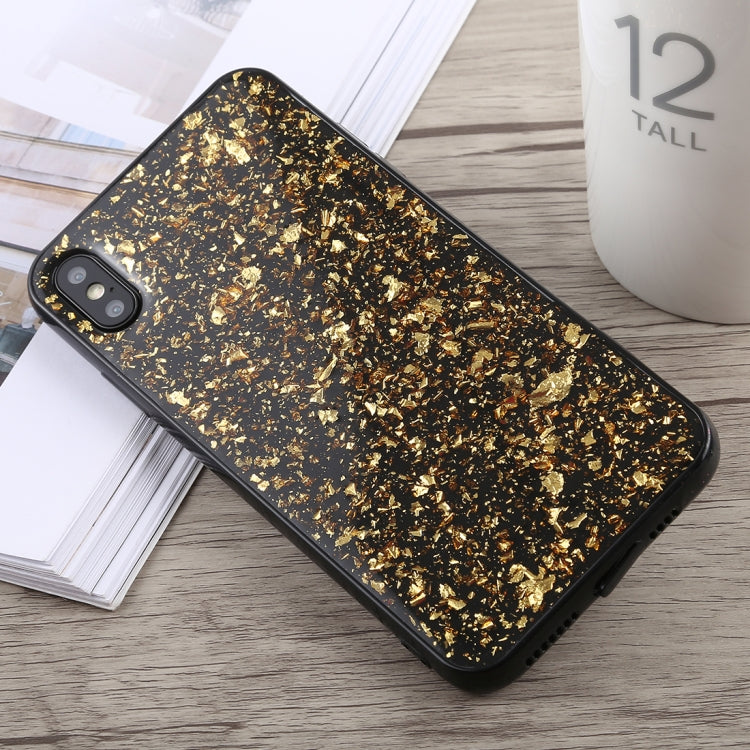 For iPhone XS Max Glittery Powder Shockproof Soft TPU Case