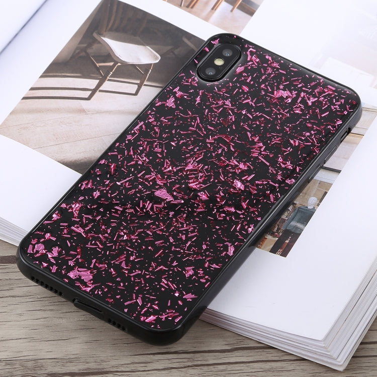 For iPhone XS Max Glittery Powder Shockproof Soft TPU Case