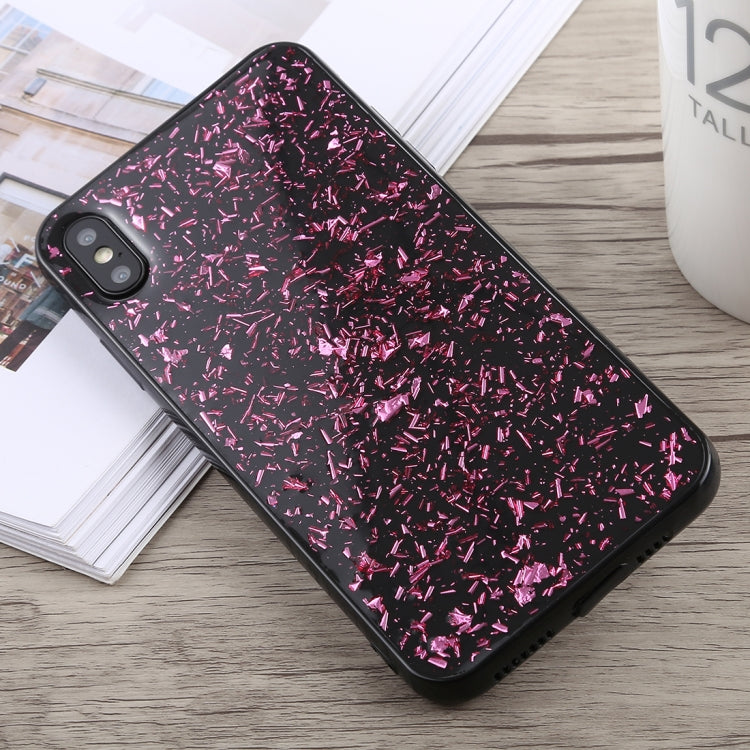 For iPhone XS Max Glittery Powder Shockproof Soft TPU Case