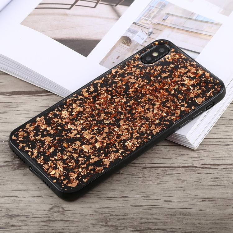 For iPhone XS Max Glittery Powder Shockproof Soft TPU Case