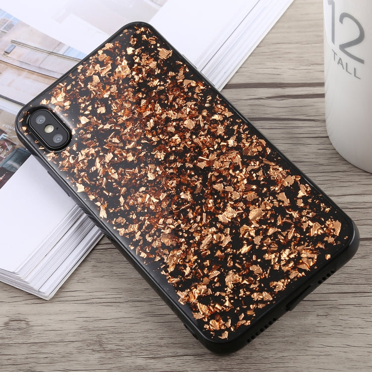 For iPhone XS Max Glittery Powder Shockproof Soft TPU Case