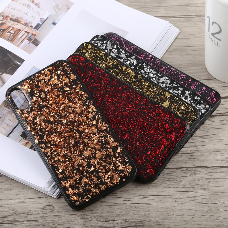 For iPhone XS Max Glittery Powder Shockproof Soft TPU Case
