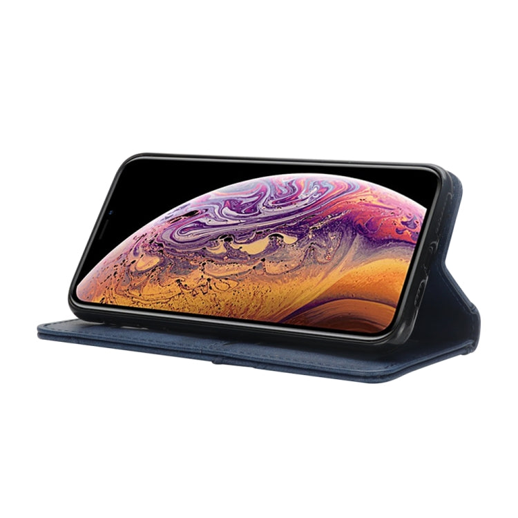 For iPhone XS Max Splicing Horizontal Flip PU Leather Case with Holder & Card Slots & Wallet & Photo Frame