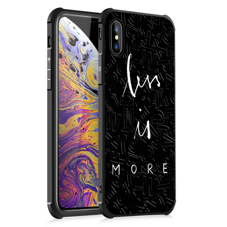 For iPhone XS Max More Pattern Four-angle Shockproof Color Drawing TPU Case
