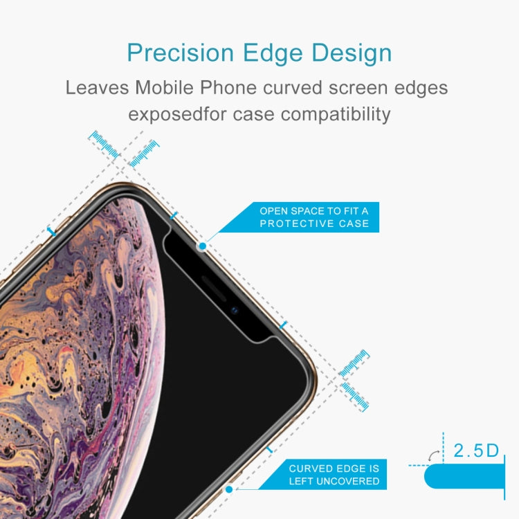 For iPhone XS Max 9H 2.5D Explosion-proof Diamond Tempered Glass Film