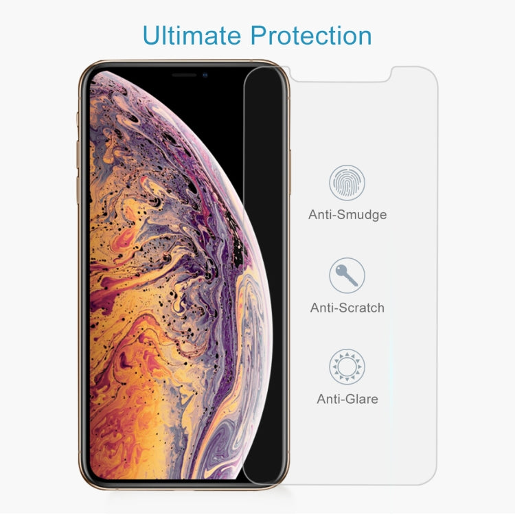 For iPhone XS Max 9H 2.5D Explosion-proof Diamond Tempered Glass Film