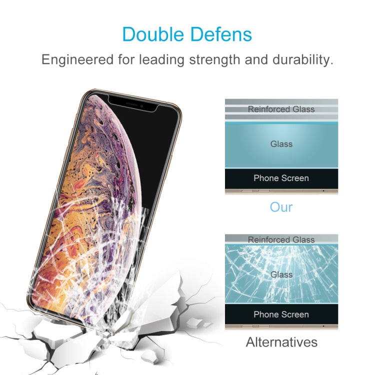 For iPhone XS Max 9H 2.5D Explosion-proof Diamond Tempered Glass Film