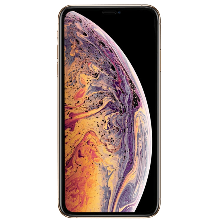 For iPhone XS Max 9H Plasma Oiling Full Screen Tempered Glass Film (Black)