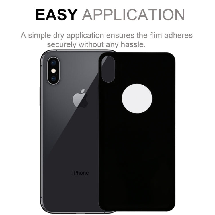 For iPhone XS Max 9H 3D Full Coverage Tempered Glass Back Screen Film