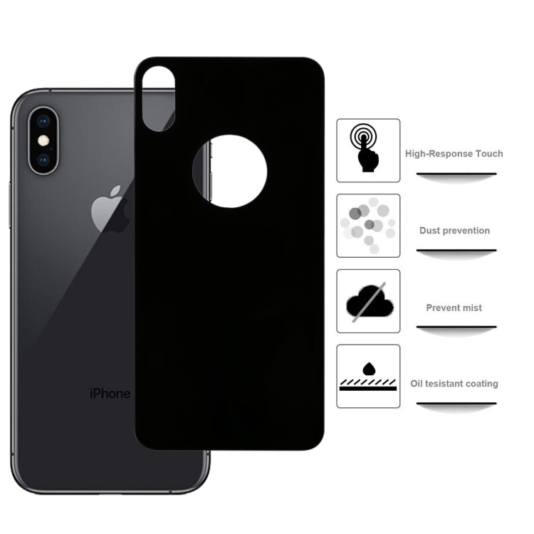 For iPhone XS Max 9H 3D Full Coverage Tempered Glass Back Screen Film