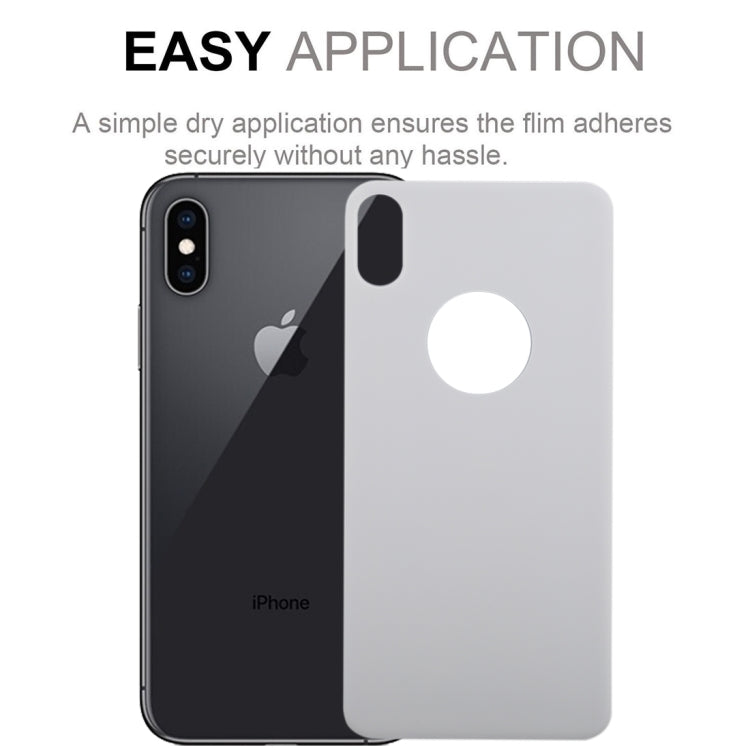 For iPhone XS Max 9H 3D Full Coverage Tempered Glass Back Screen Film