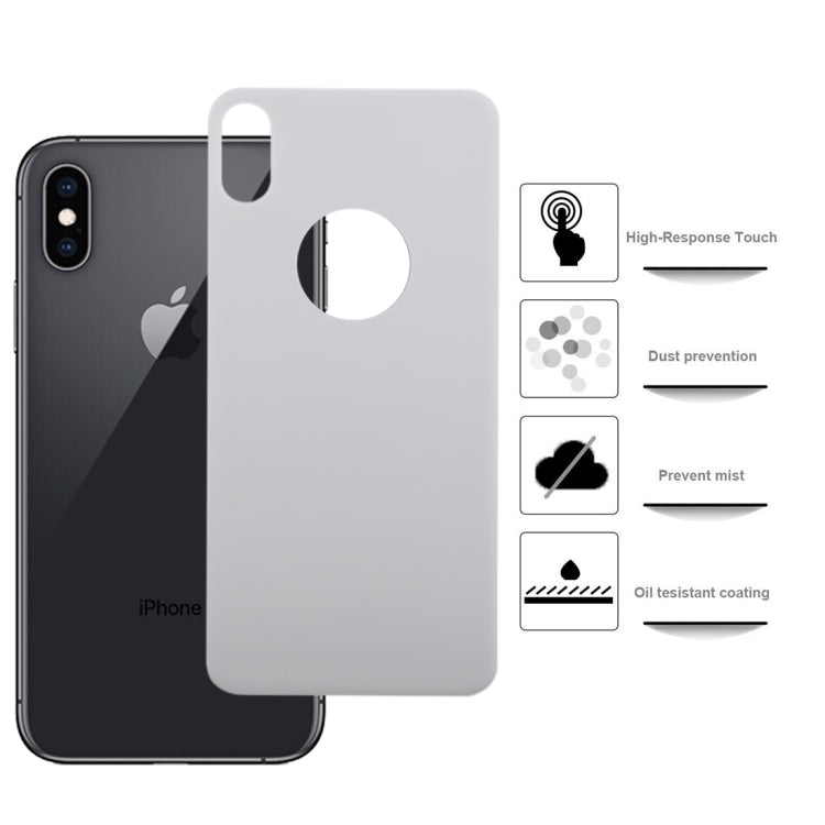 For iPhone XS Max 9H 3D Full Coverage Tempered Glass Back Screen Film