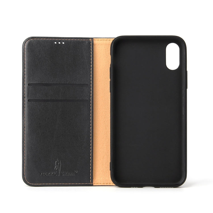 For iPhone XS Max Horizontal Flip PU Leather Case with Holder & Card Slots & Wallet