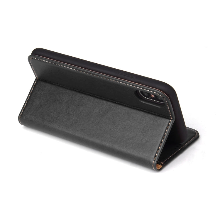For iPhone XS Max Horizontal Flip PU Leather Case with Holder & Card Slots & Wallet