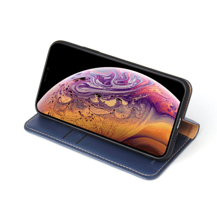 For iPhone XS Max Horizontal Flip PU Leather Case with Holder & Card Slots & Wallet