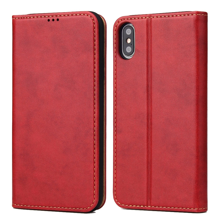For iPhone XS Max Horizontal Flip PU Leather Case with Holder & Card Slots & Wallet