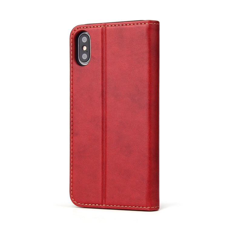 For iPhone XS Max Horizontal Flip PU Leather Case with Holder & Card Slots & Wallet