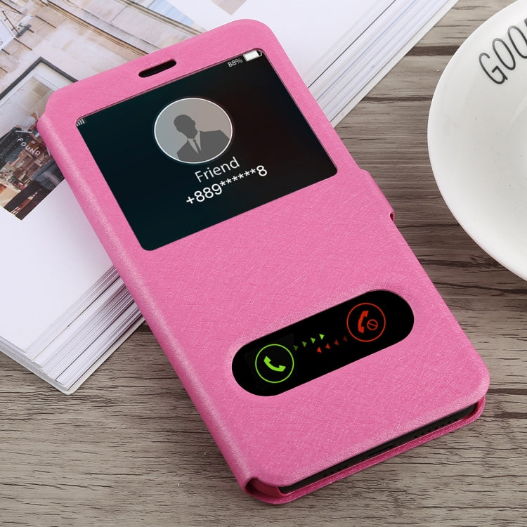 For iPhone XS Max Silk Texture Horizontal Flip Leather Case,with Holder & Call Display ID