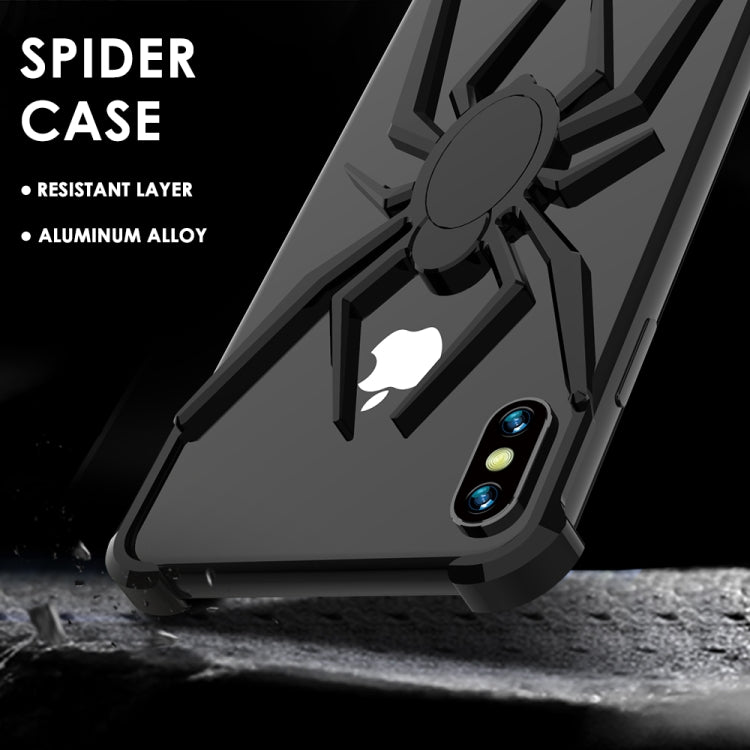 For iPhone XS Max R-JUST Buckle Spider Mobile Phone Case (Black)