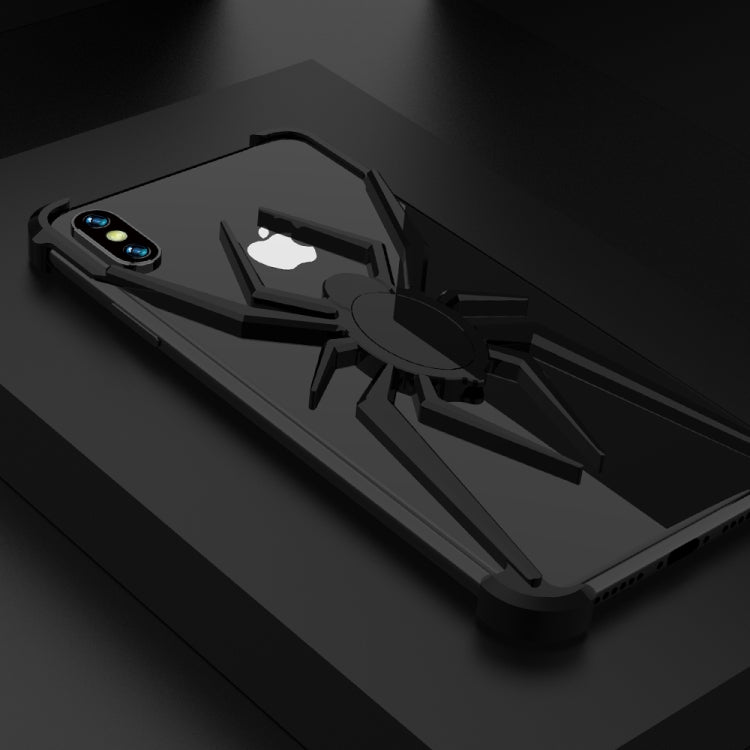For iPhone XS Max R-JUST Buckle Spider Mobile Phone Case (Black)