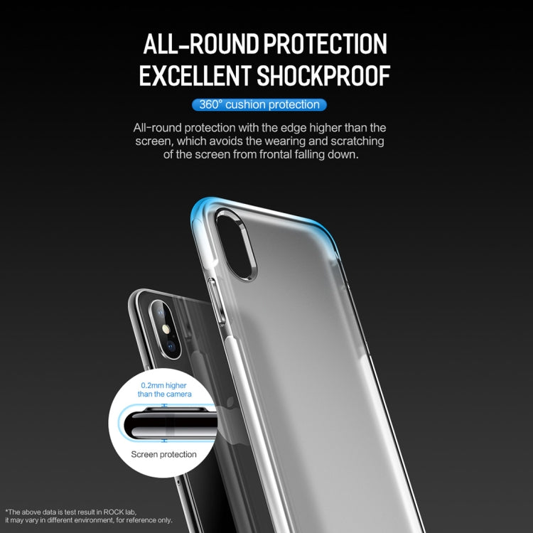 For iPhone XS Max ROCK Guard Series TPE + TPU Soft Case