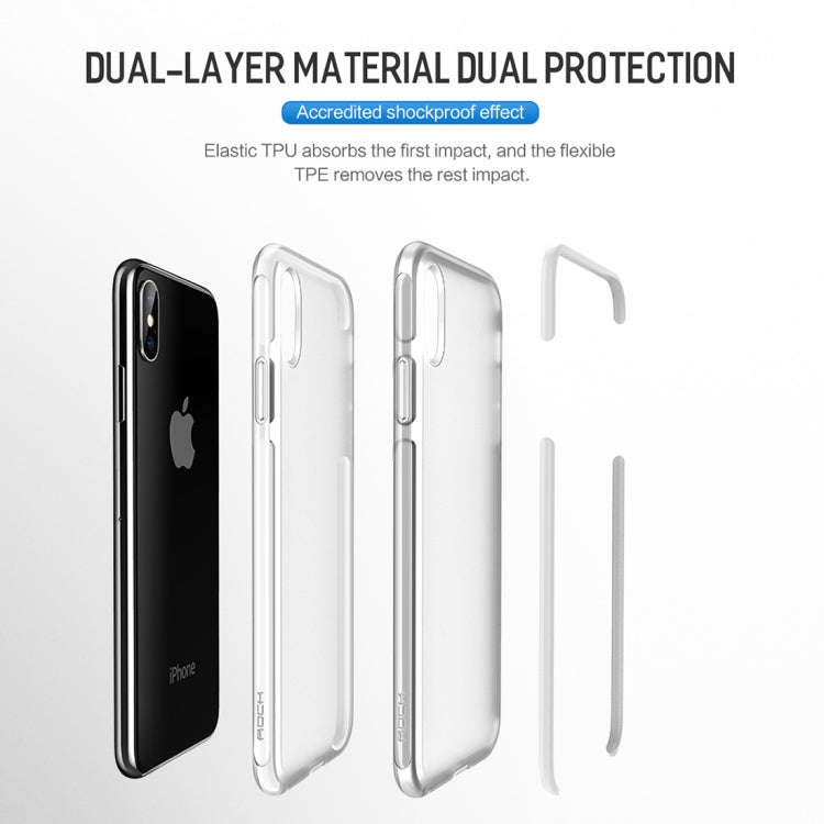 For iPhone XS Max ROCK Guard Series TPE + TPU Soft Case