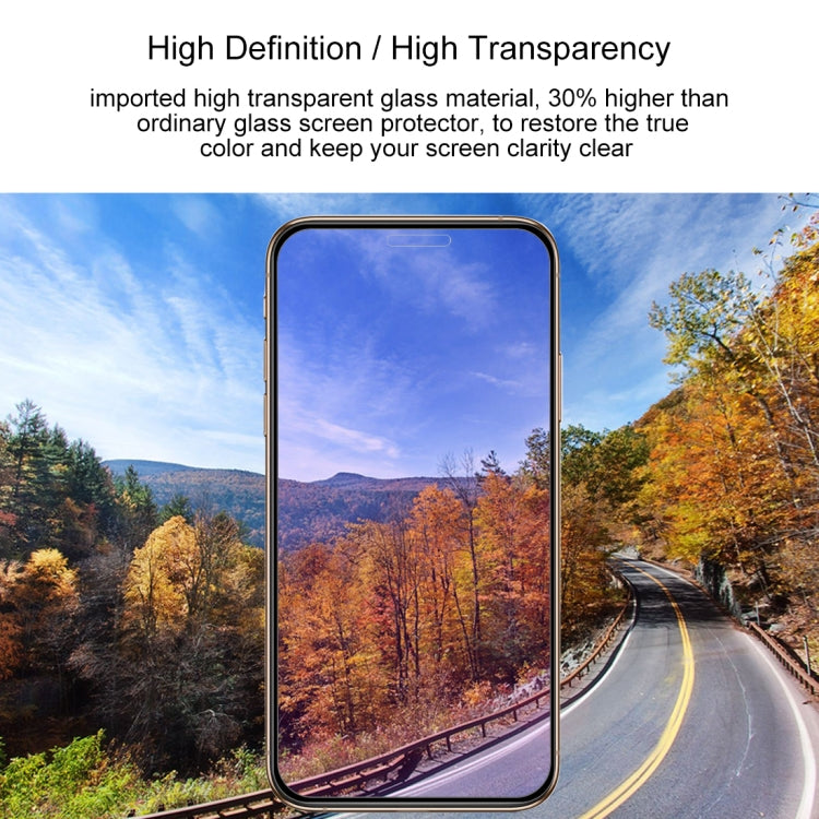 For iPhone 11 Pro Max / XS Max Anti-scratch 9H 10D Full Screen Purple-ray Tempered Glass Film