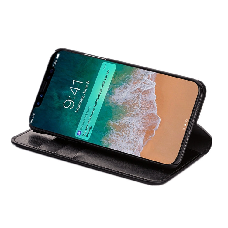 For iPhone XS Max MUSUBO H3 Crazy Horse Texture Horizontal Flip PU Leather Case with Holder & Card Slots & Wallet