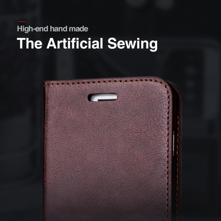 For iPhone XS Max MUSUBO H3 Crazy Horse Texture Horizontal Flip PU Leather Case with Holder & Card Slots & Wallet