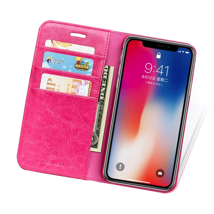 For iPhone XS Max MUSUBO H3 Crazy Horse Texture Horizontal Flip PU Leather Case with Holder & Card Slots & Wallet