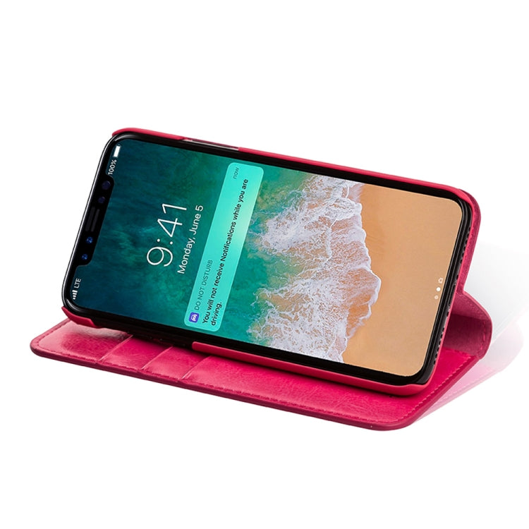 For iPhone XS Max MUSUBO H3 Crazy Horse Texture Horizontal Flip PU Leather Case with Holder & Card Slots & Wallet