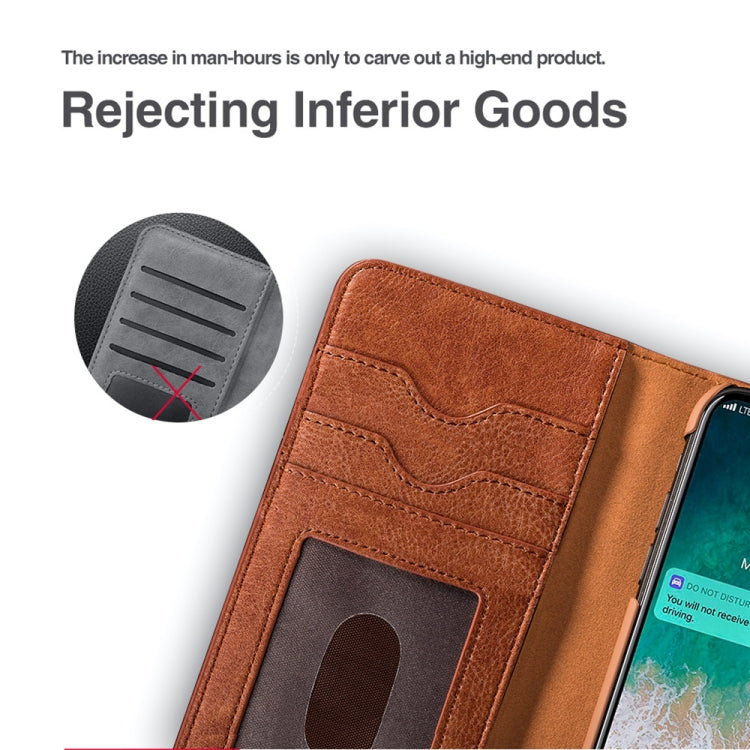 For iPhone XS Max MUSUBO C3 Crazy Horse Texture Horizontal Flip PU Leather Case with Holder & Movable Card Slots & Wallet