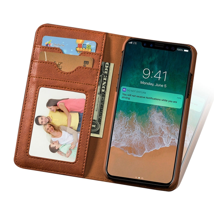 For iPhone XS Max MUSUBO C3 Crazy Horse Texture Horizontal Flip PU Leather Case with Holder & Movable Card Slots & Wallet