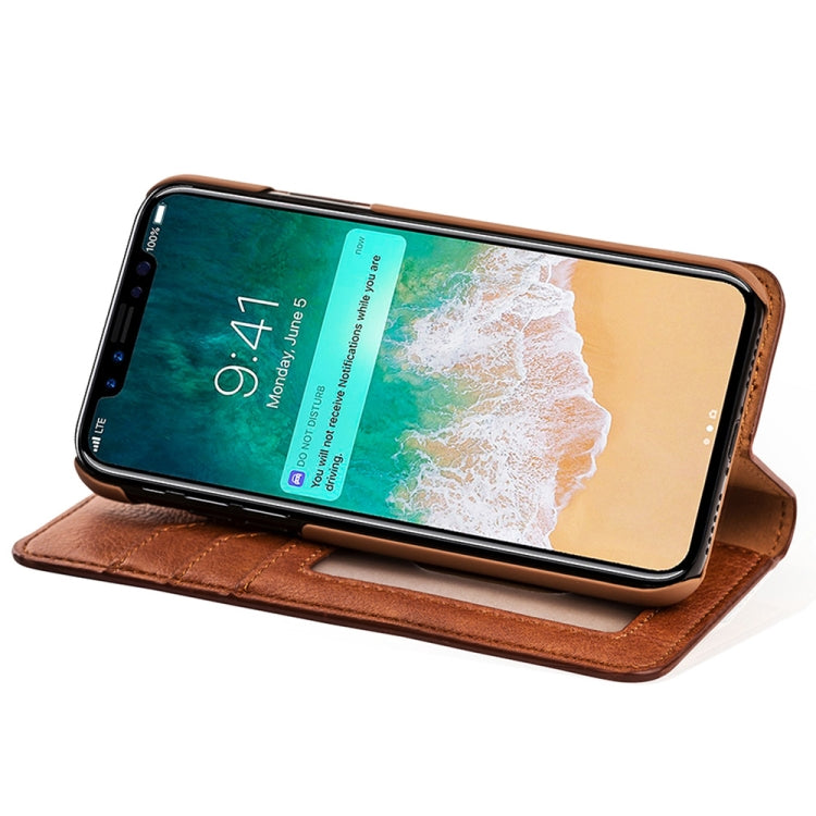 For iPhone XS Max MUSUBO C3 Crazy Horse Texture Horizontal Flip PU Leather Case with Holder & Movable Card Slots & Wallet